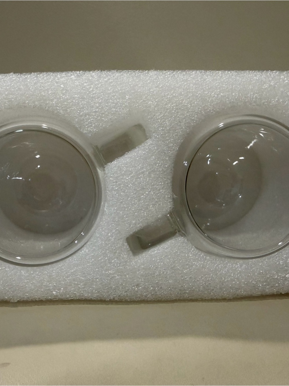 New in Box STYLUS Double Wall Espresso Cups Set - Clear Glass Set of 4 Glasses - Picture 4 of 6